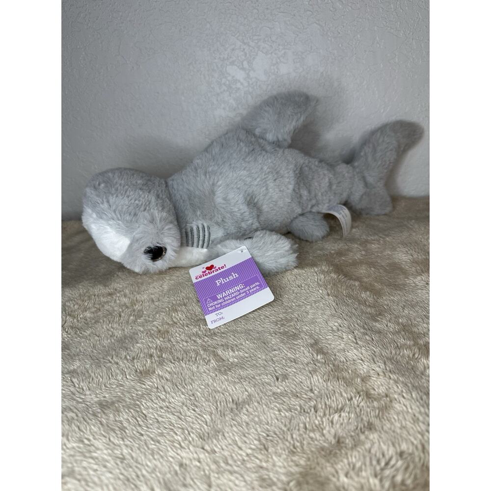 Hammerhead Shark Gray Sea Life Plush Stuffed Animal Toy Way To Celebrate Walmart